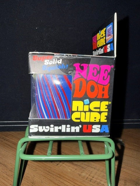Schylling- NeeDoh- Swirlin' USA- Nice Cube
