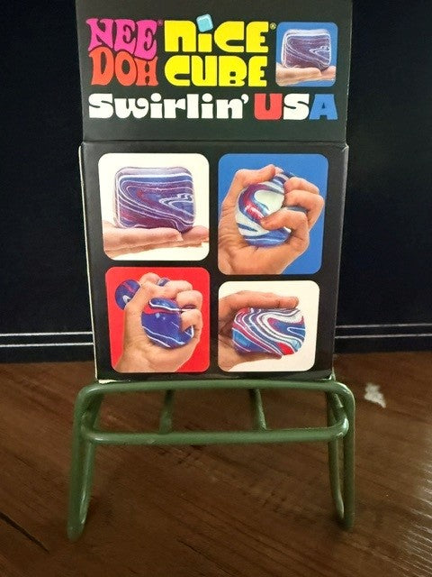 Schylling- NeeDoh- Swirlin' USA- Nice Cube