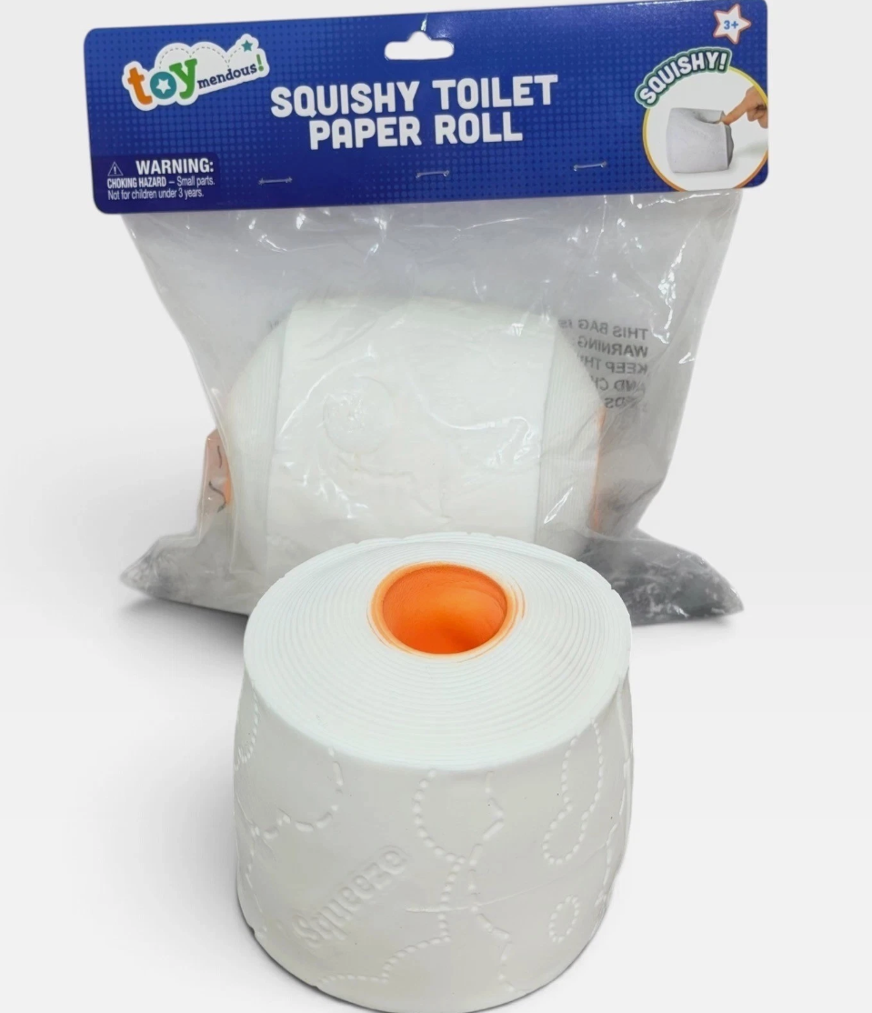 toy-mendous!- Squishy Toilet Paper Roll Sensory Squeeze Fidget Toy