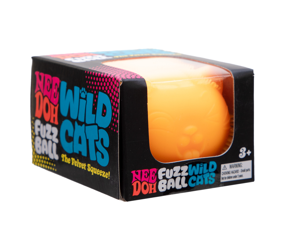 Schylling- NeeDoh- Fuzzball Wild Cats