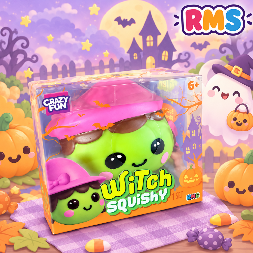 RMS- CrazyFun- JUMBO Halloween 2026- Squishy's (Witch and Spider)